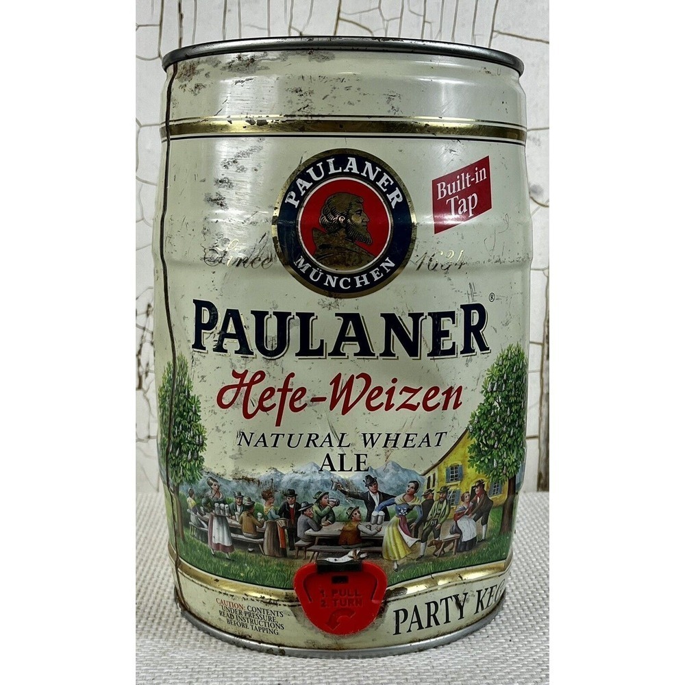 PAULANER HEFE~WEIZEN 5 LITER Mini Beer Keg ~ Germany Vintage
